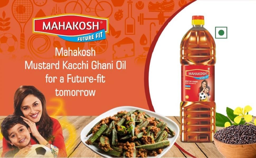 Mahakosh Mustard kacchi Ghani Oil 850gm