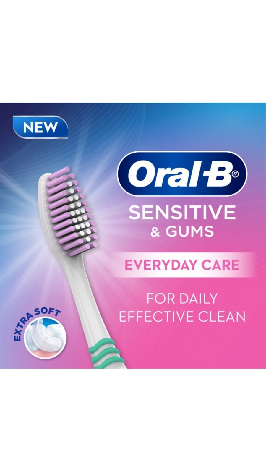 Oral-B Sensitive & Gums Toothbrush 5pcs