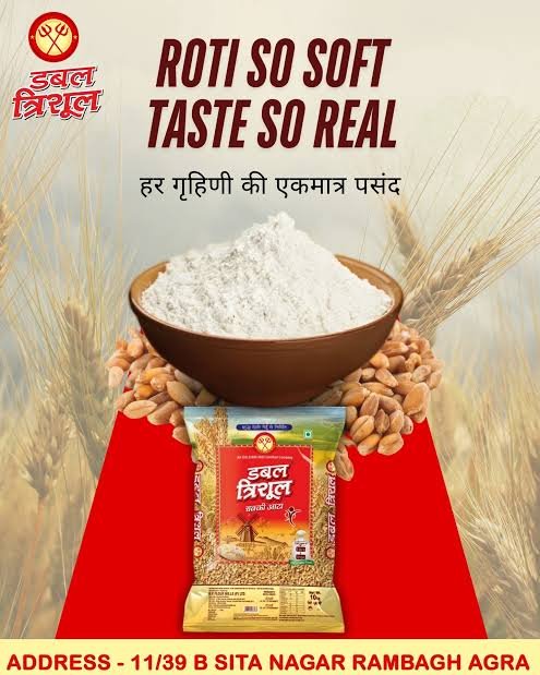Double Trishul Whole Wheat Atta 10kg